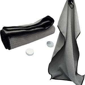 Magnetic Fishing Microfiber Towel with Sticker Magnets 16x24 - Magnet Fishing Towel with Clip, Super Absorbent, Quick Drying, Machine Washable, Includes 3M Sticky Magnets